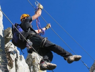 Tyrolienne sur ferrata 